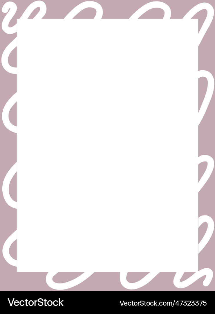 Rectangular frame on a white background Vector Image