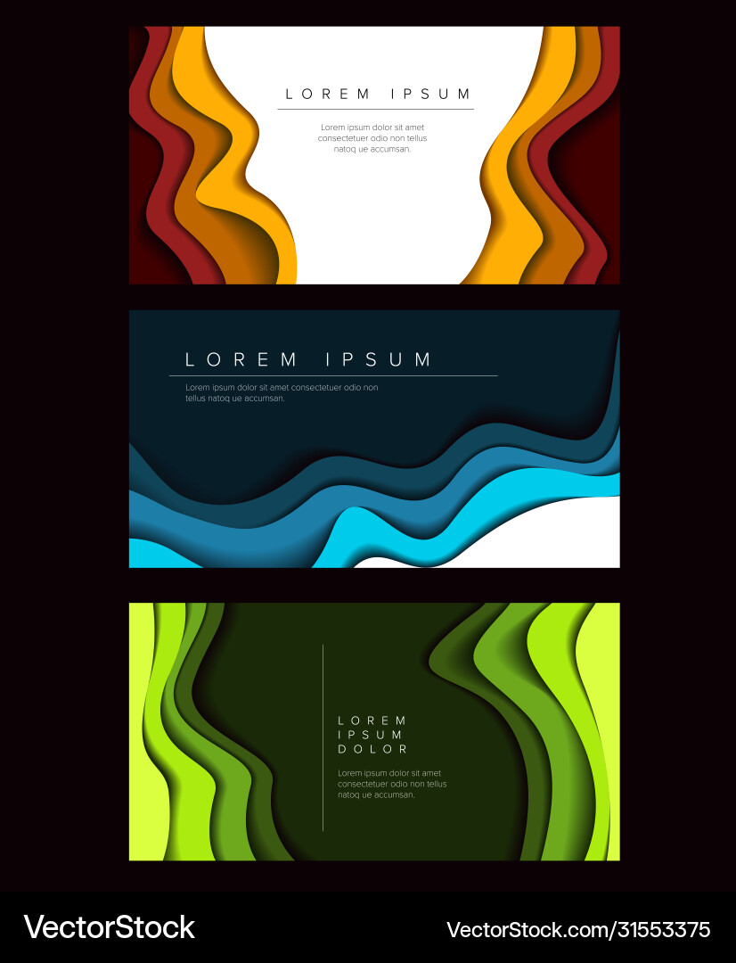 Set horizontal headers blocks banners templates Set horizontal headers blocks banners templates vector image