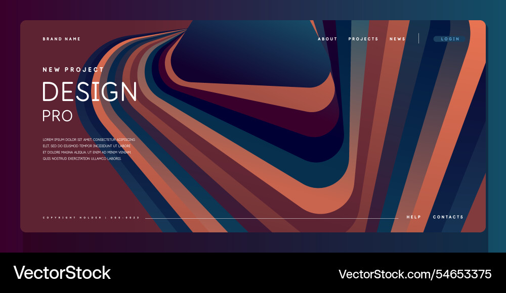 Template for the design and placement of text Template for the design and placement of text vector image