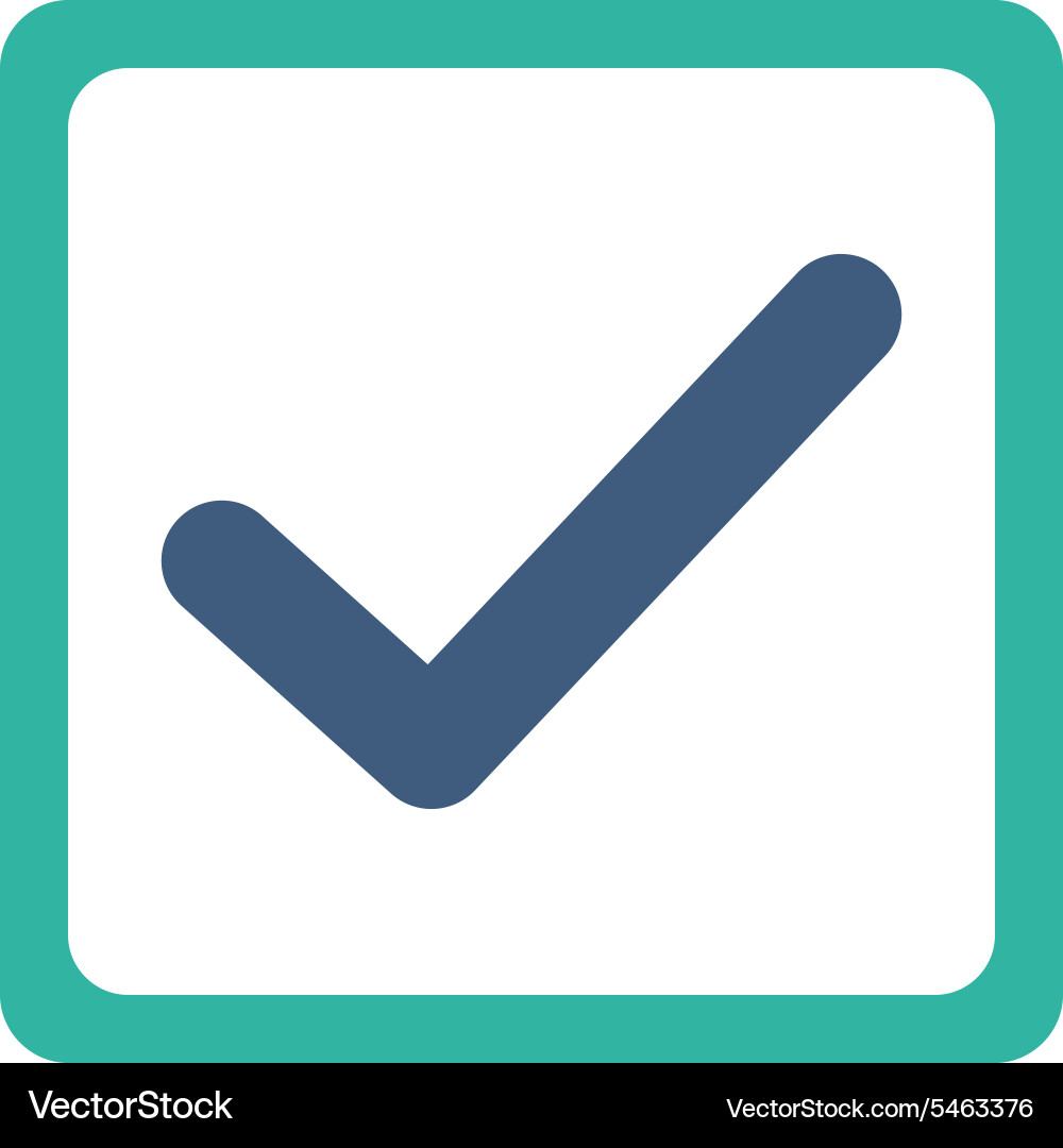 Checkbox icon from business bicolor set Vector Image