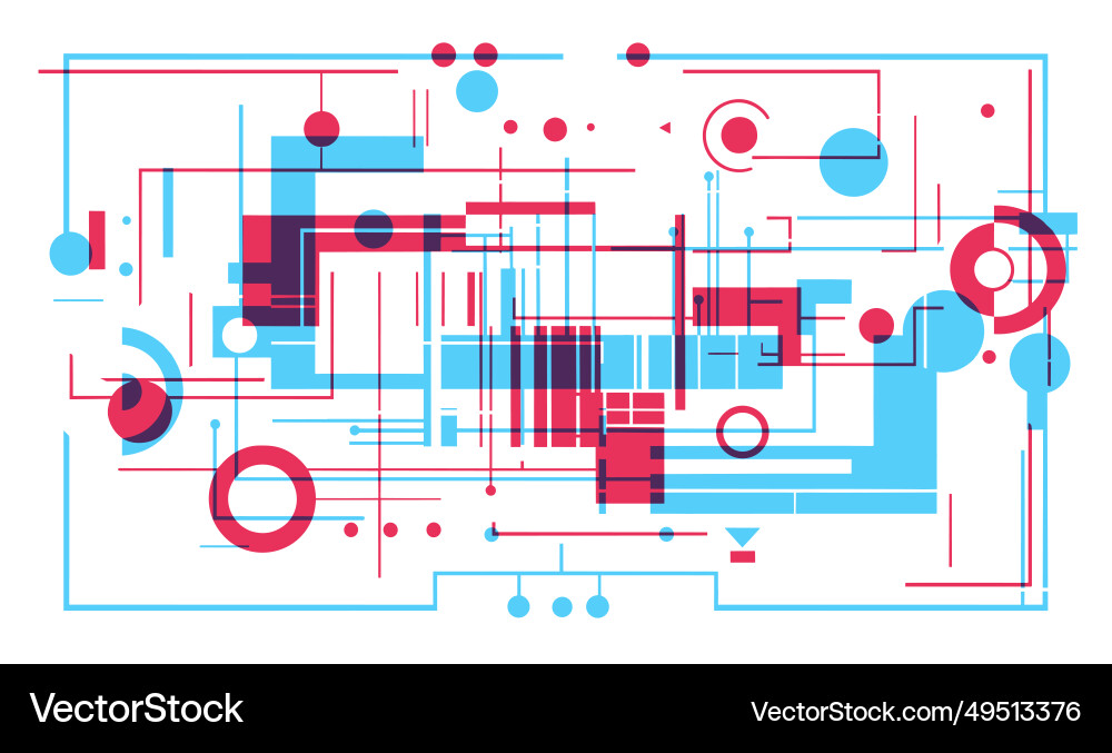 Digital technology background computer circuit Digital technology background computer circuit vector image