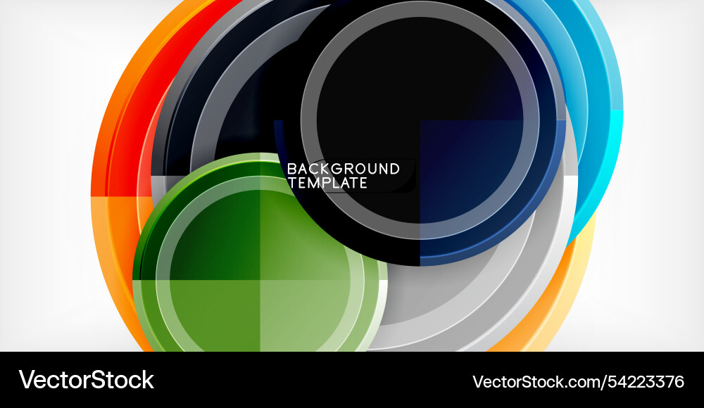 Minimal geometric abstract background circle Vector Image