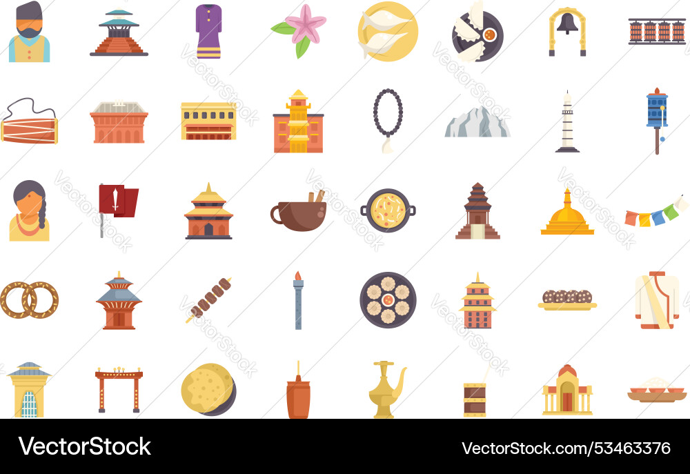 Nepal travel and culture presenting traditional Nepal travel and culture presenting traditional vector image