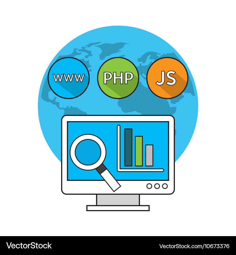 Software programming language icons Vector Image