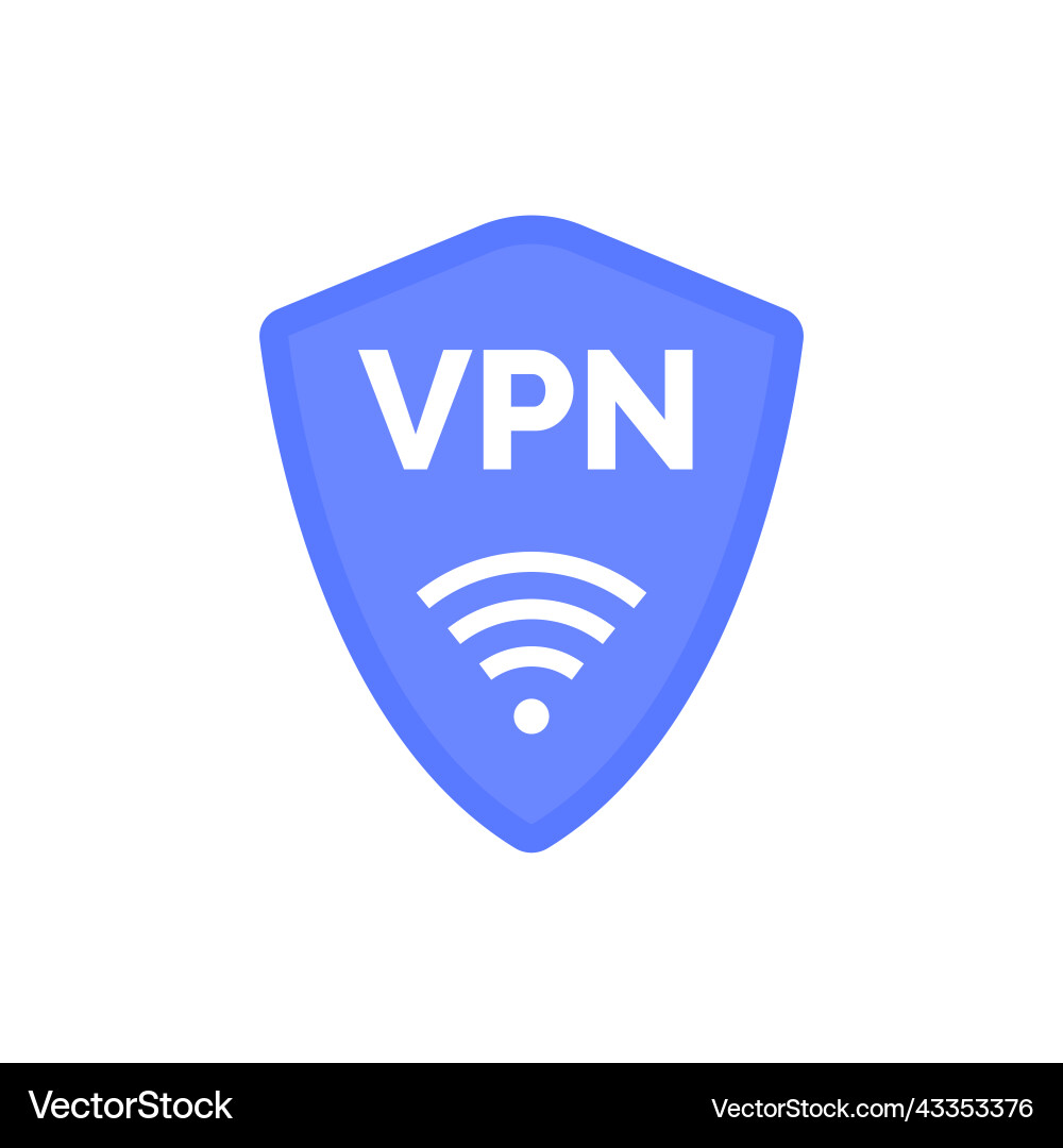 Virtual server vpn network line icon wifi private Virtual server vpn network line icon wifi private vector image
