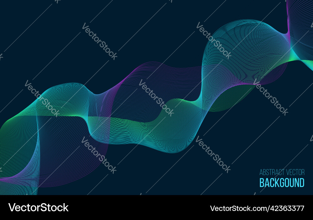 Abstract background with color wave design element Abstract background with color wave design element vector image