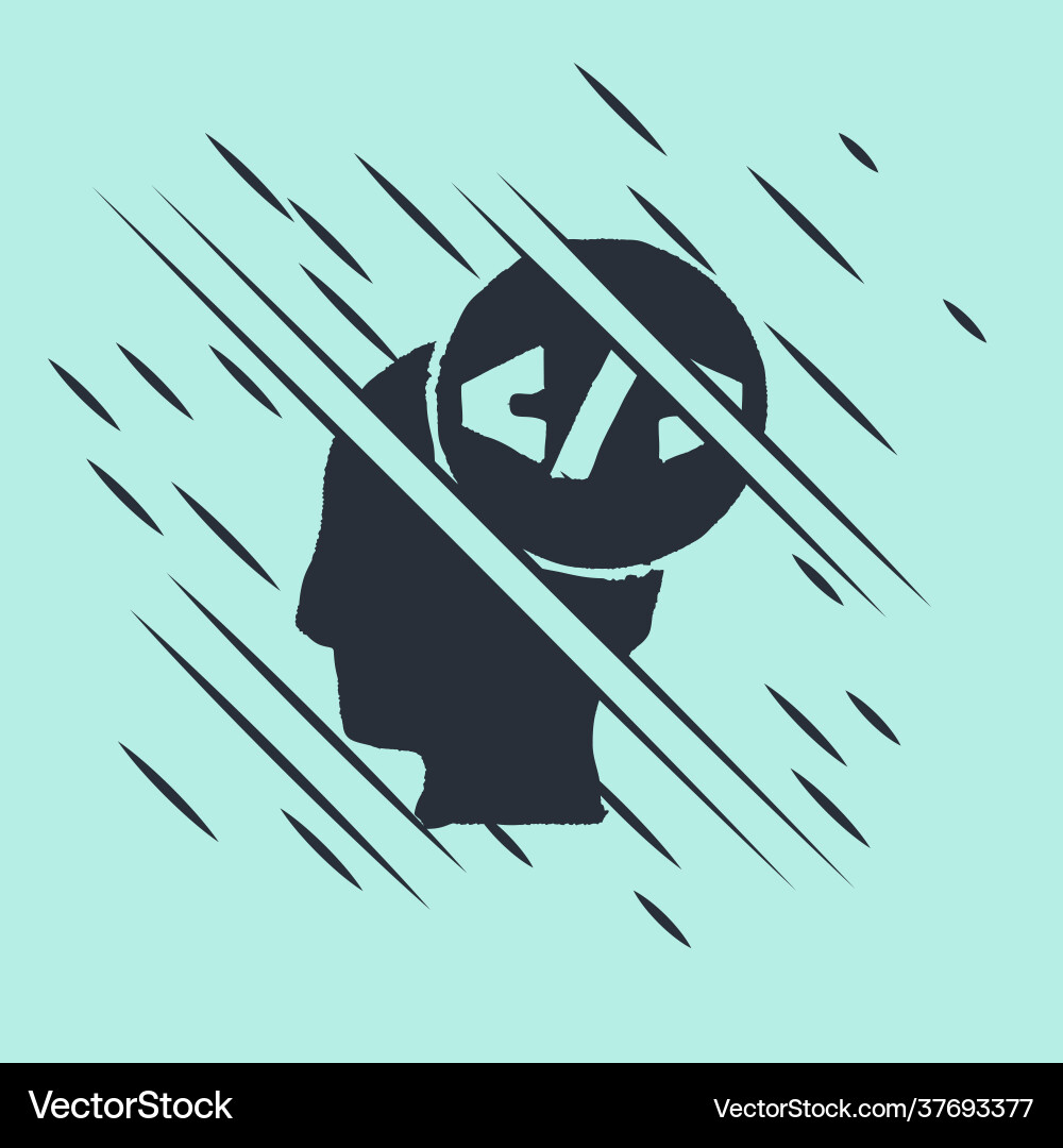Black web design and front end development icon Black web design and front end development icon vector image