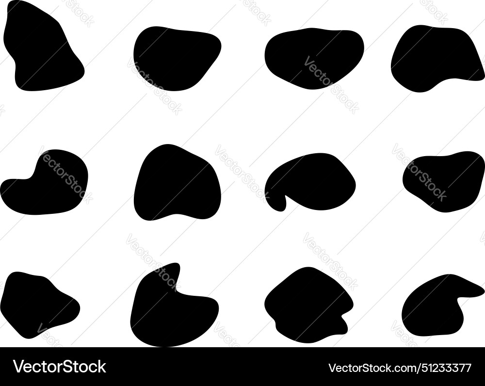 Blobs Flüssigkeit Formen Symbol visuellen Satz Blobs Flüssigkeit Formen Symbol visuellen Satz Vektorbild