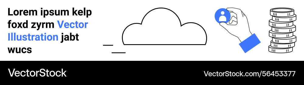 Cloud connection with user profile and digital Cloud connection with user profile and digital Vector Image