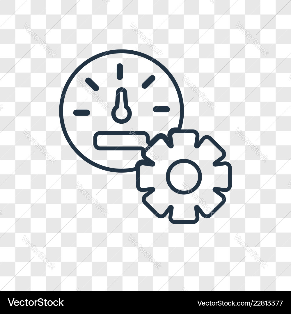 Control panel concept linear icon isolated Control panel concept linear icon isolated vector image