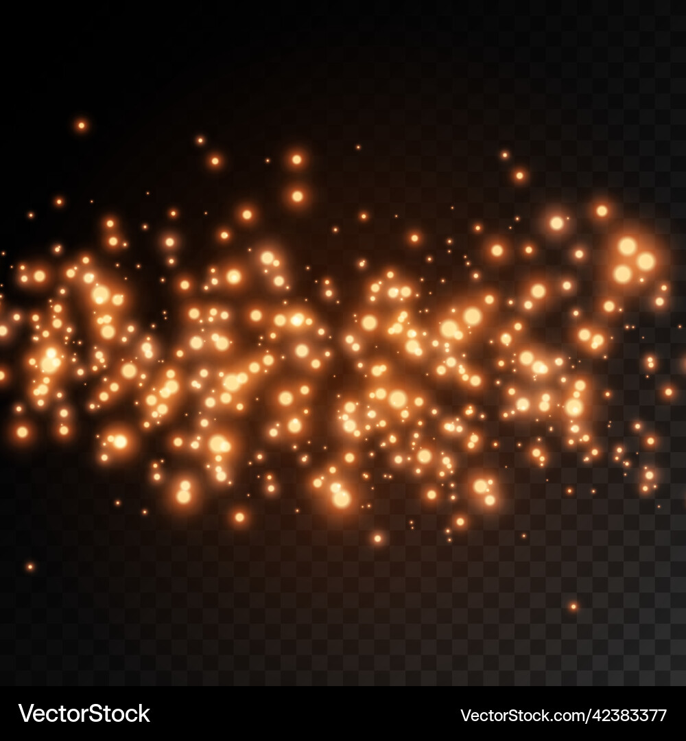 Dust sparks red stars special light effect Dust sparks red stars special light effect vector image