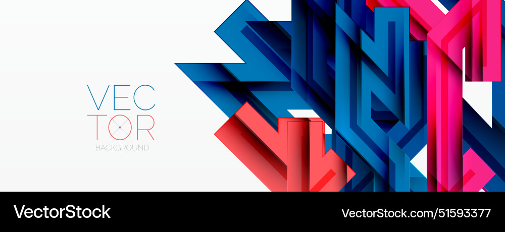 Dynamic lines geometric background Vector Image