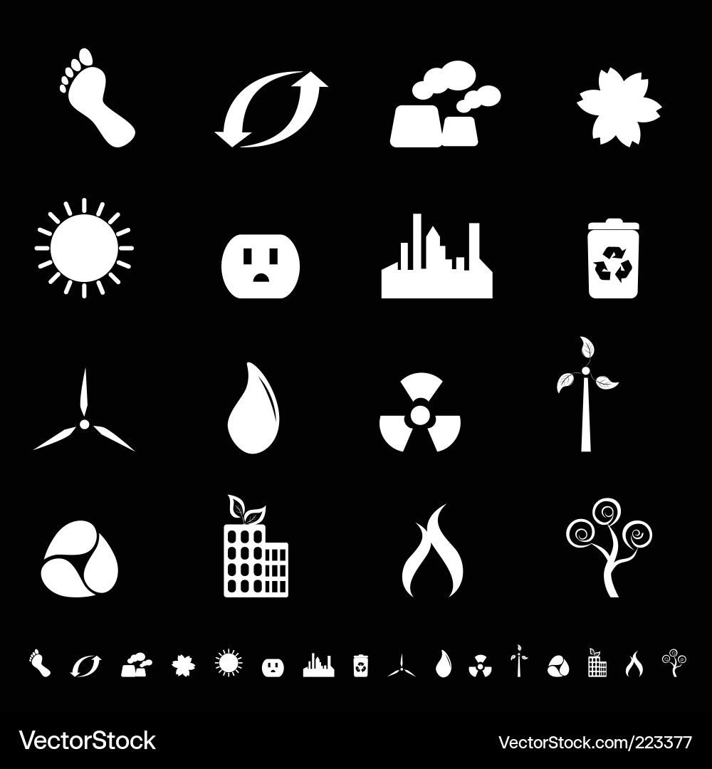 Eco icons Vector Image