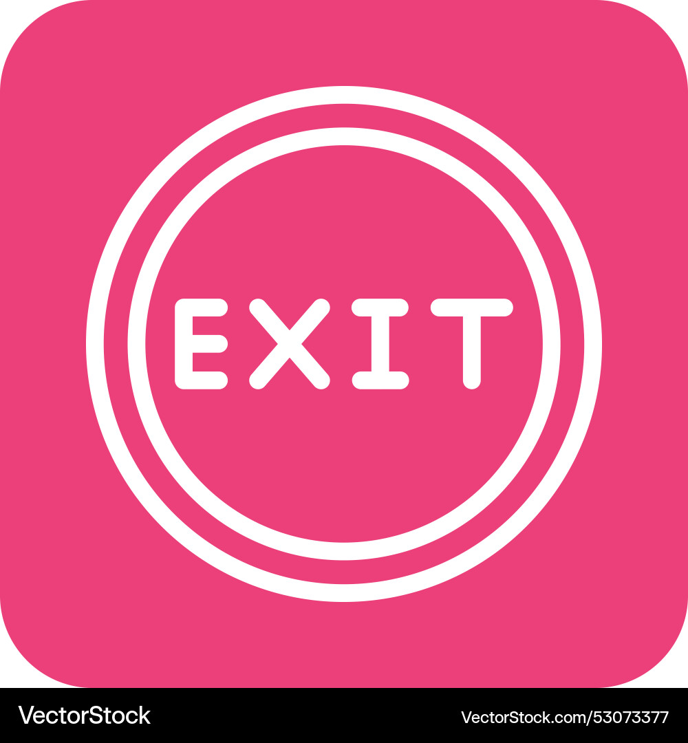 Exit icon design Vector Image