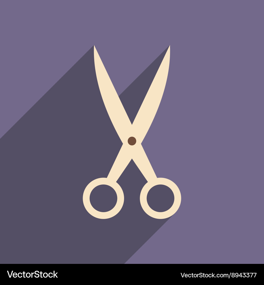 Flat with shadow icon and mobile application vector image