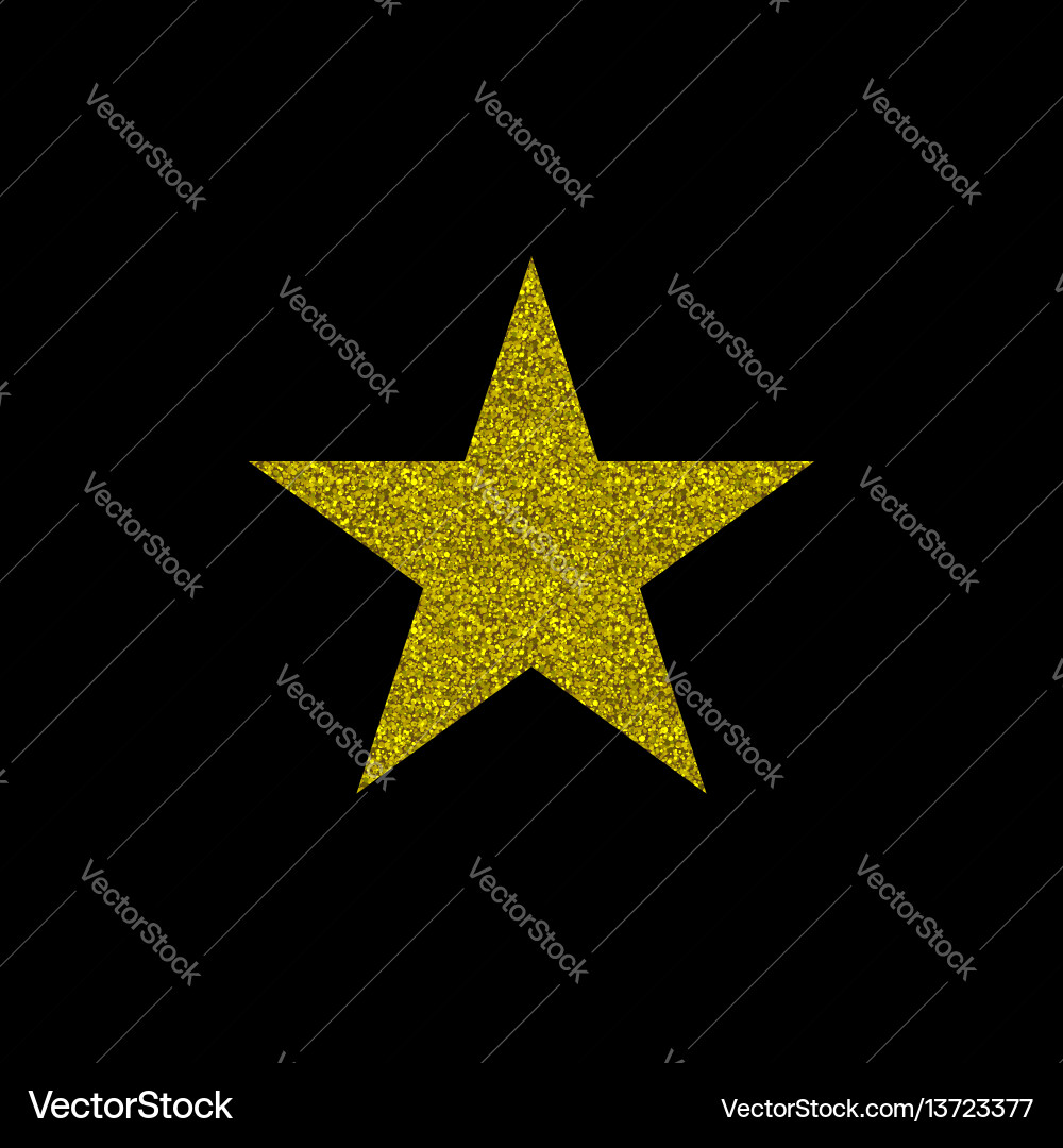 Golden star symbol Royalty Free Vector Image - VectorStock