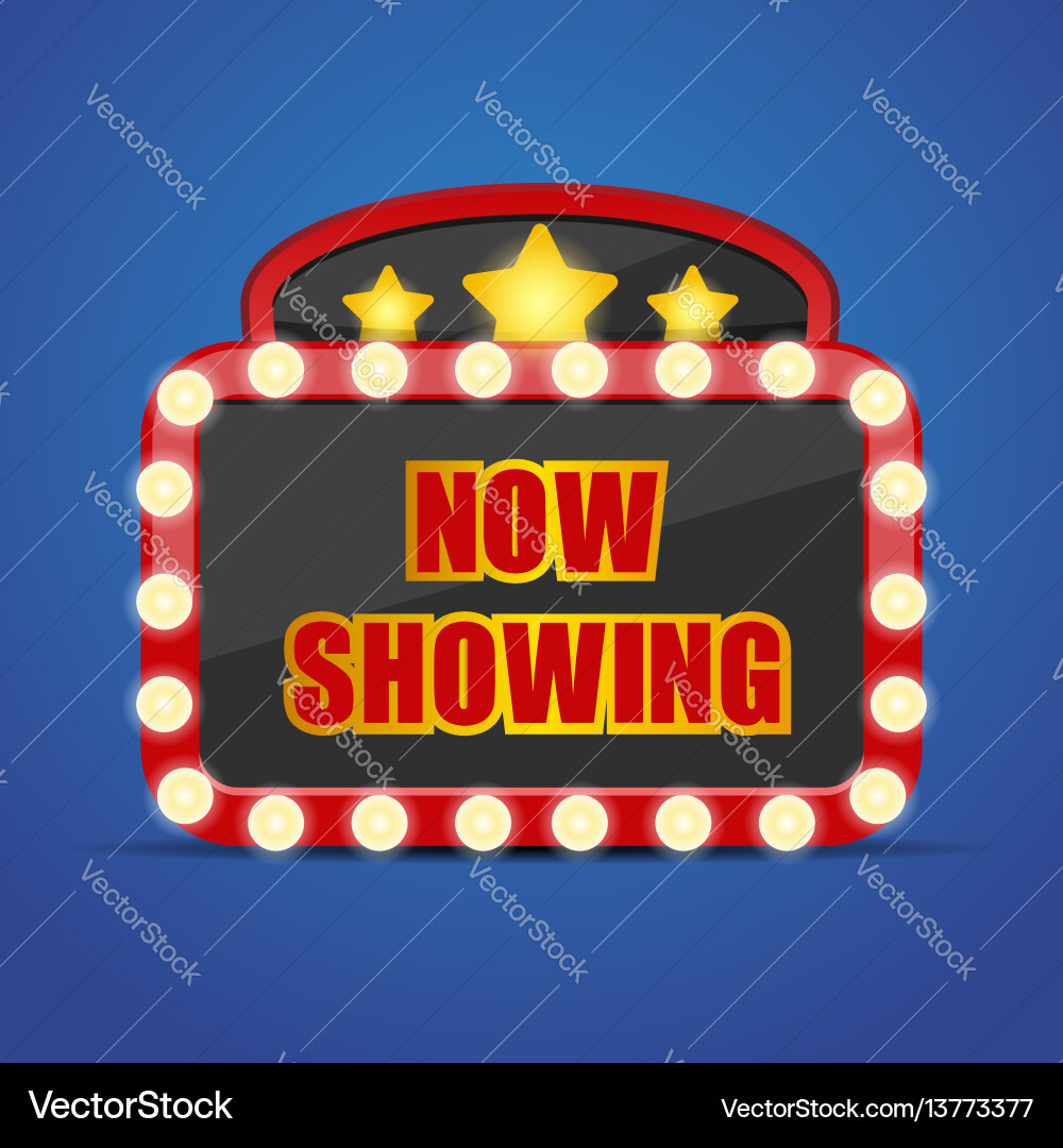 Movie Premiere Sign Vector Image