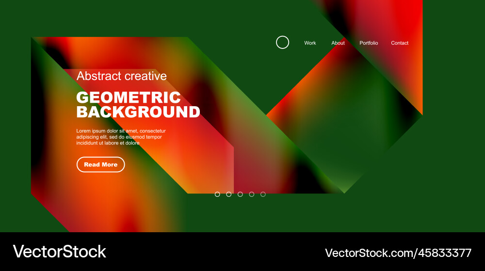 Triangles with fluid gradients abstract landing Triangles with fluid gradients abstract landing vector image