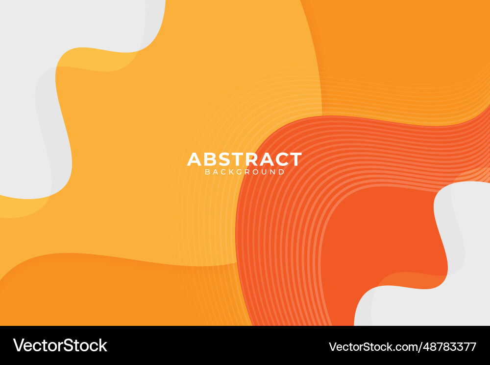 Yellow background with dynamic abstract shapes Vector Image