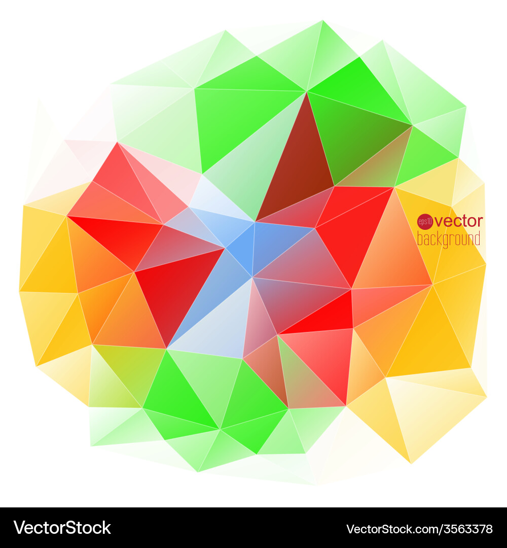 Abstract background with triangles and polygon Vector Image