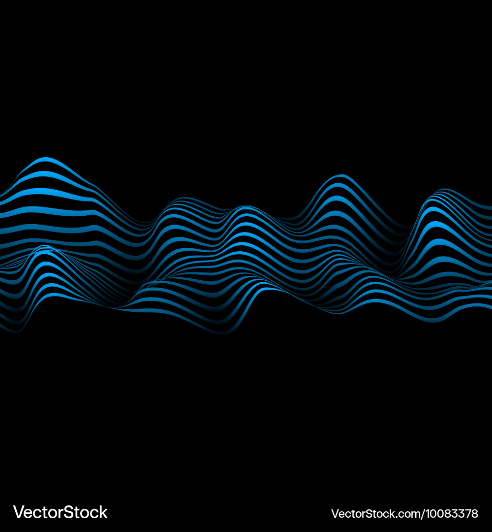 Abstract with wavy lines vector image