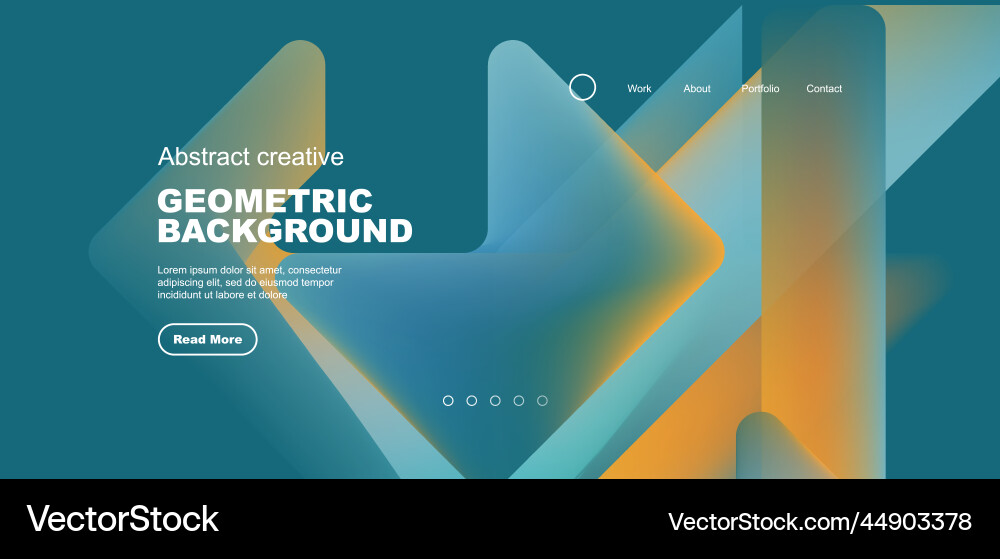Fluid gradient triangles landing page background Fluid gradient triangles landing page background vector image