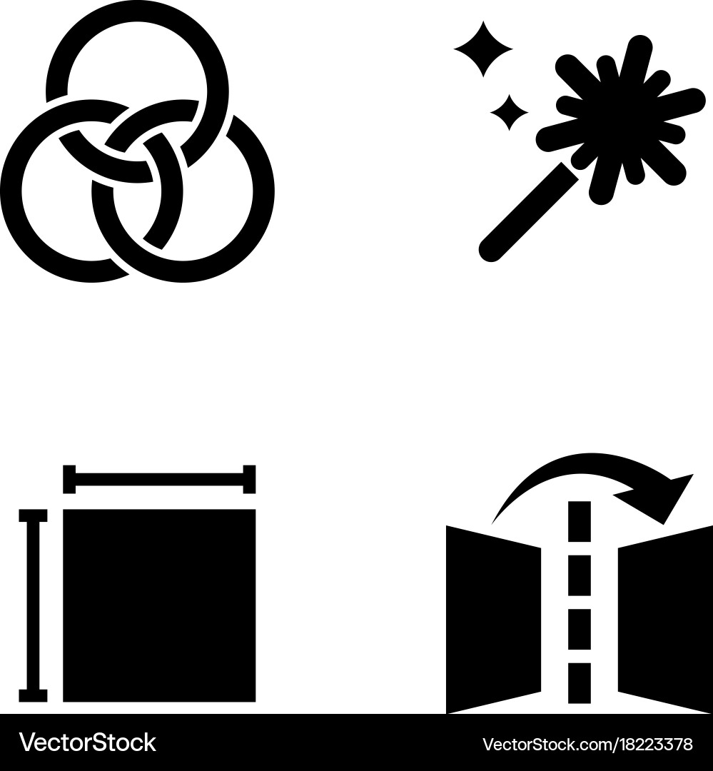 Image editing simple related icons Vector Image
