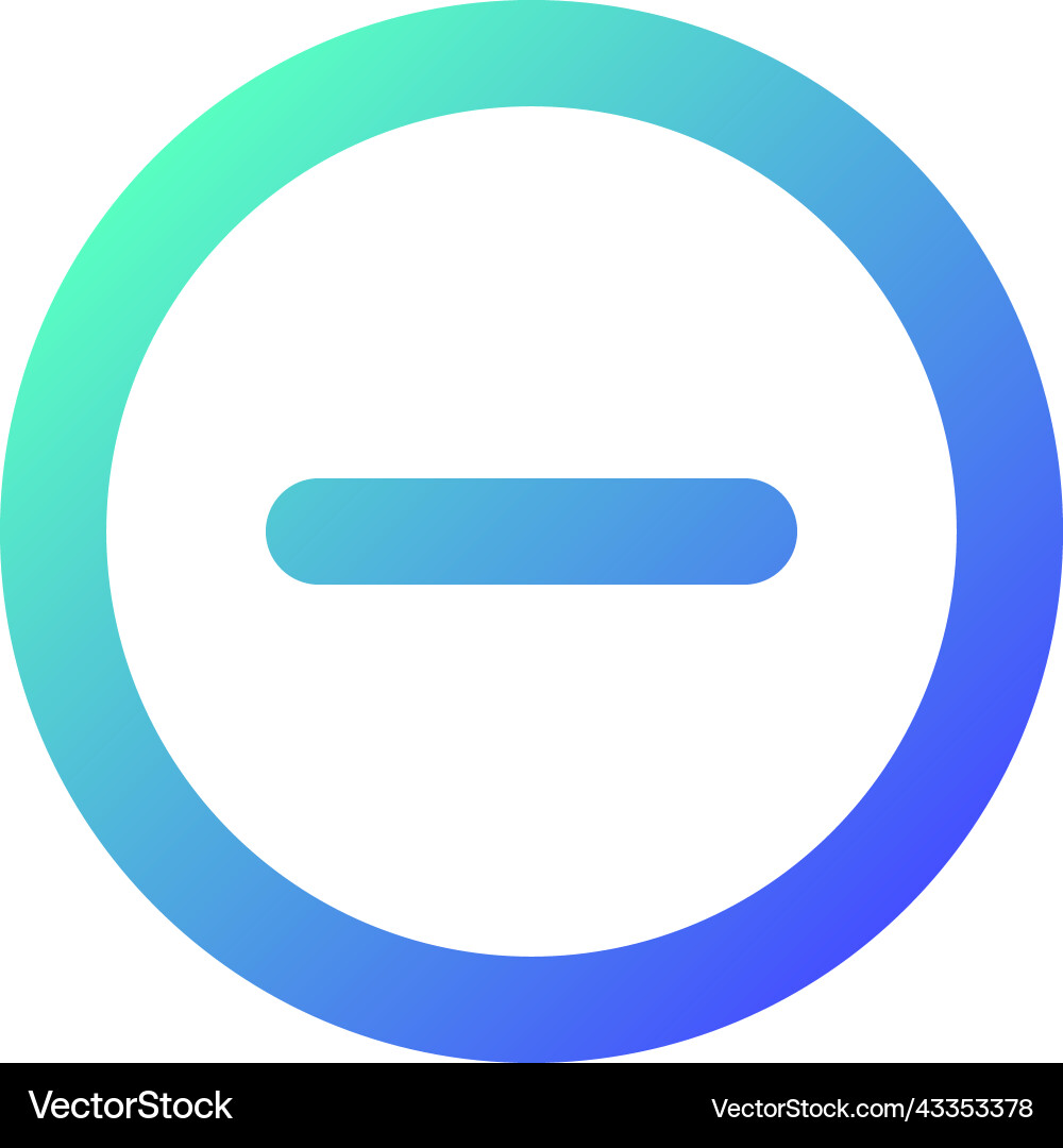 Remove button pixel perfect gradient linear ui Remove button pixel perfect gradient linear ui vector image
