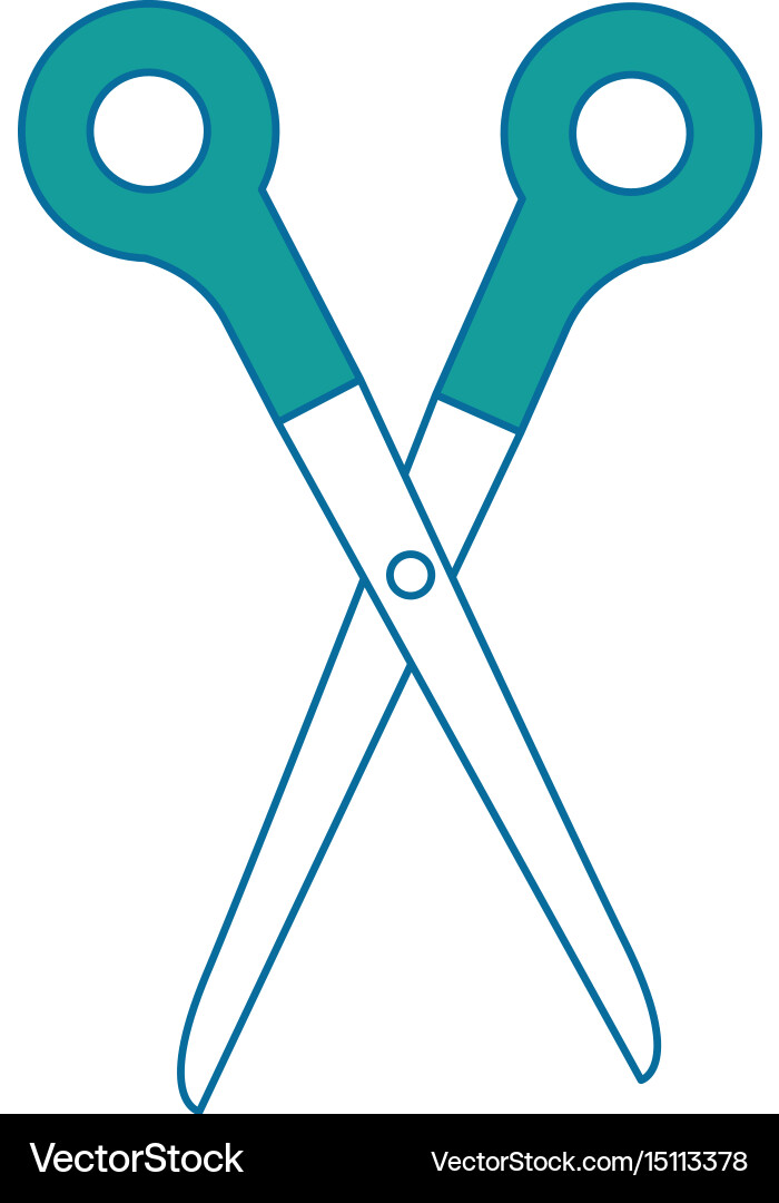 Scissors tool icon vector image