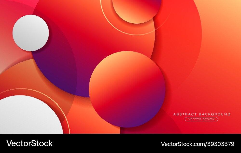 Abstract overlap gradient circles geometric Abstract overlap gradient circles geometric vector image