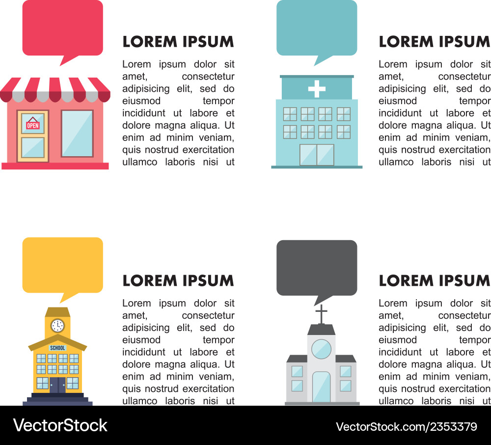 Building design over white background Vector Image