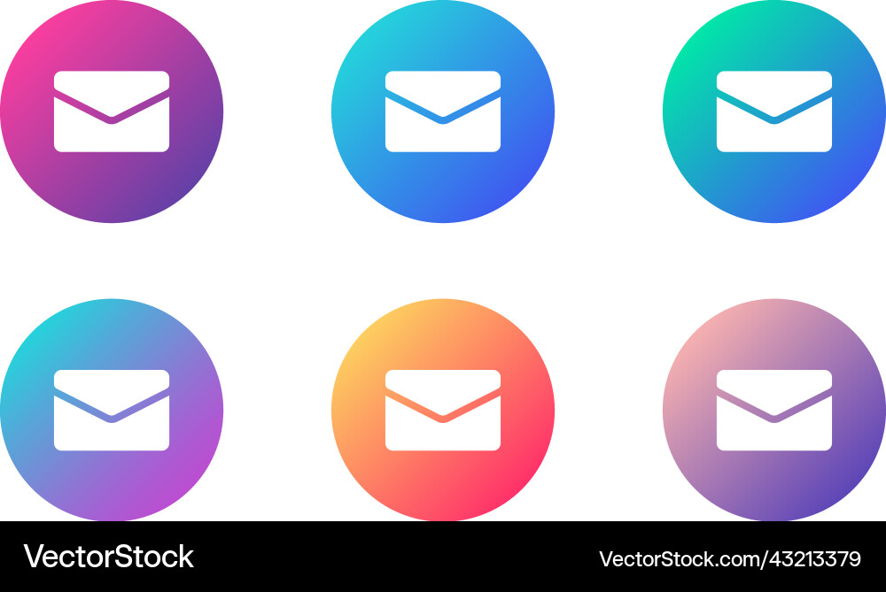 Mail Hülle Konto ui Web-Taste Mail Hülle Konto ui Web-Taste vektorbild