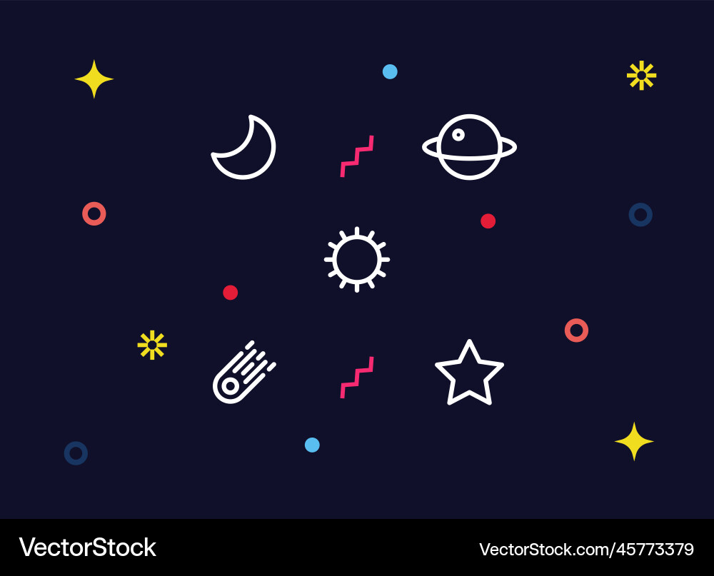 Pattern space hipster texture background Vector Image