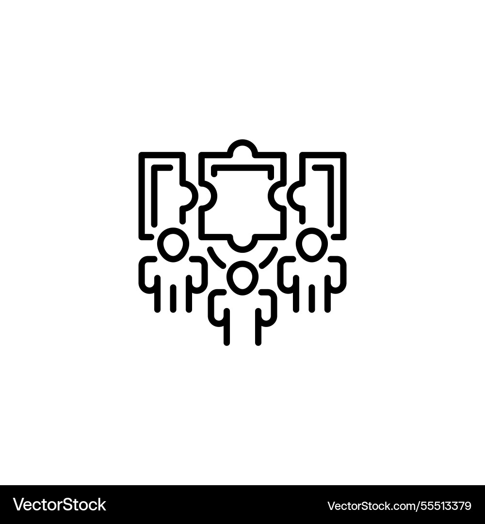 Problem solving line icon universal creative Problem solving line icon universal creative vector image