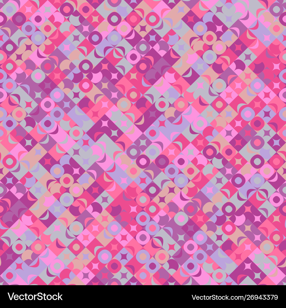 Seamless abstract chaotic curved shape pattern vector image