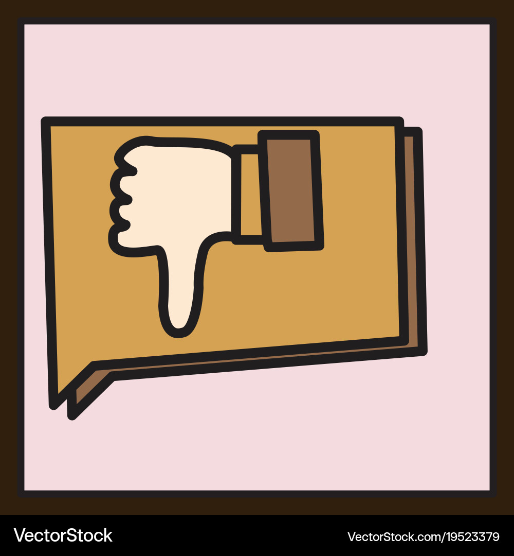 Unlike icon flat web pointer in eps 10 vector image