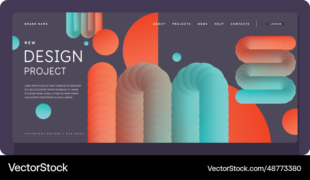 A template to use in your design composition vector image