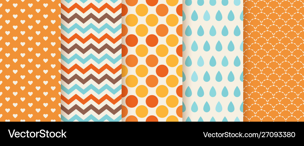 Autumn seamless pattern background with fall Autumn seamless pattern background with fall vector image