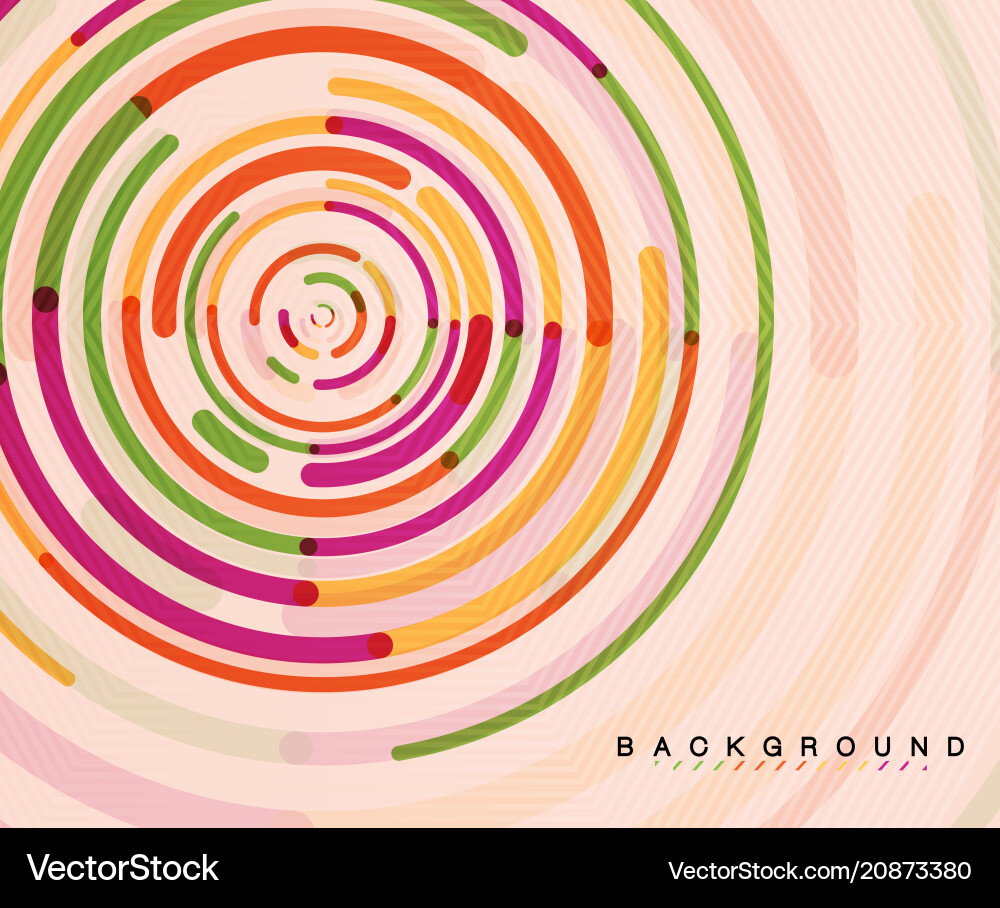 Geometric Circular Lines Abstract Background vector image