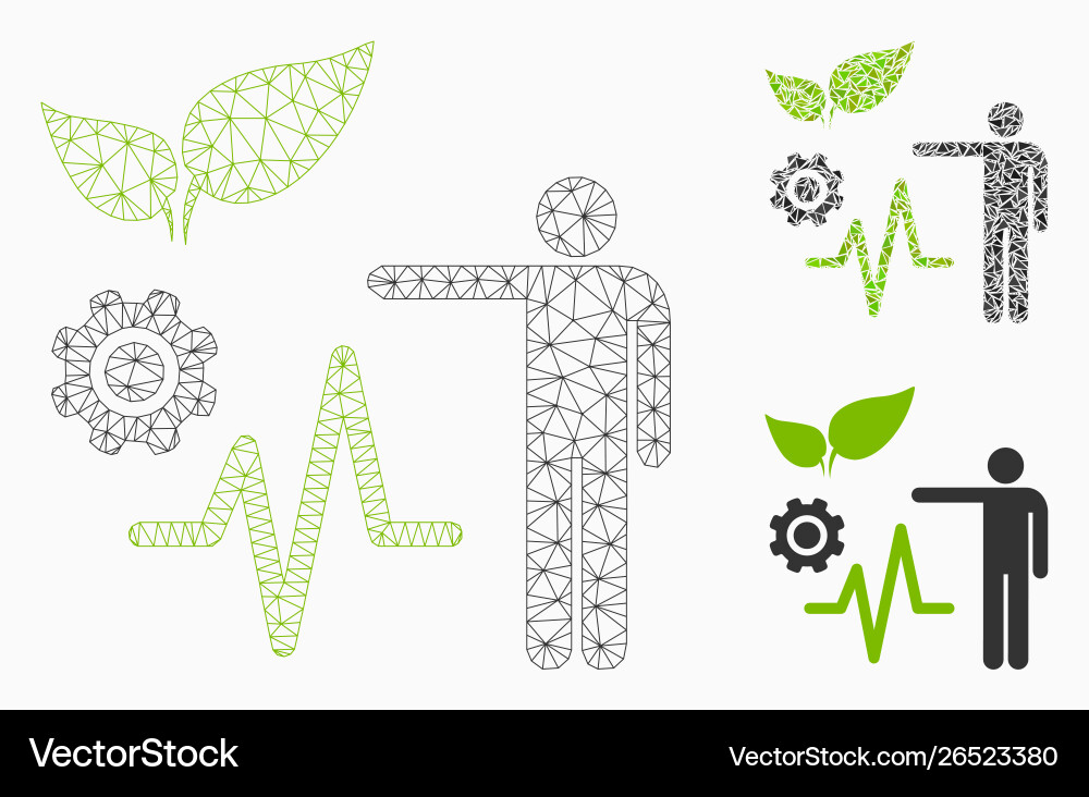 Object analysis mesh wire frame model Object analysis mesh wire frame model vector image