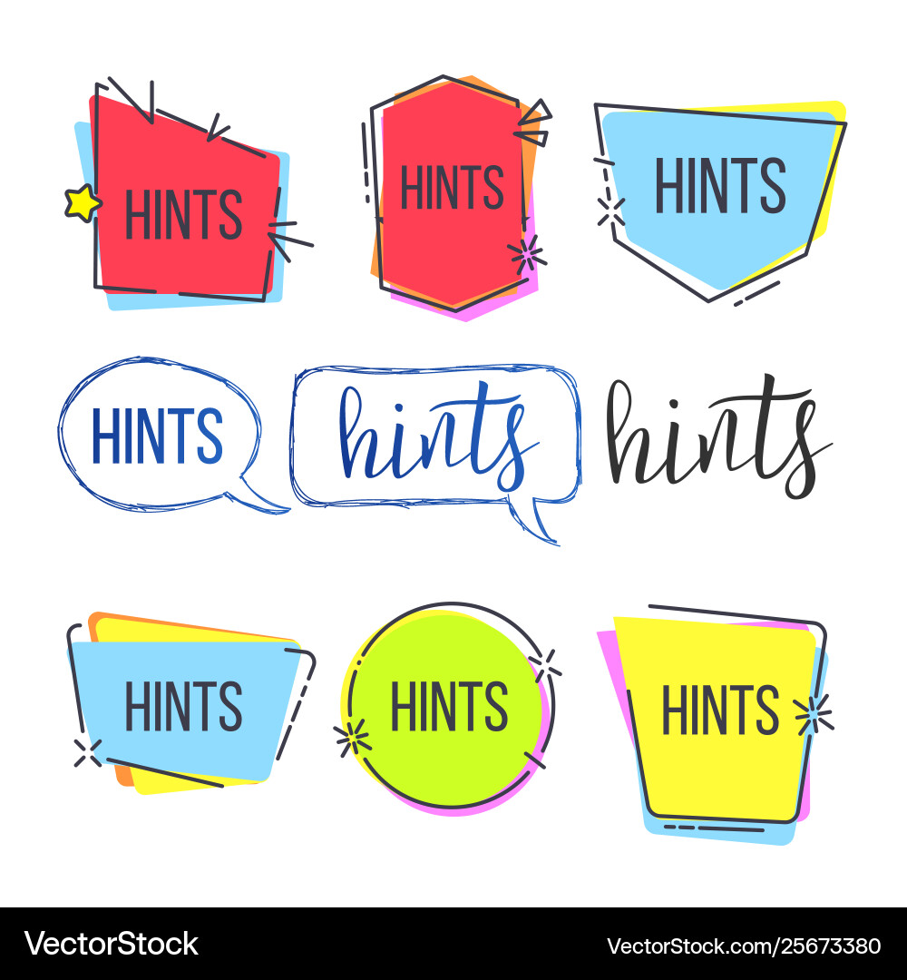 Template text banner in different frame set Template text banner in different frame set Vector Image