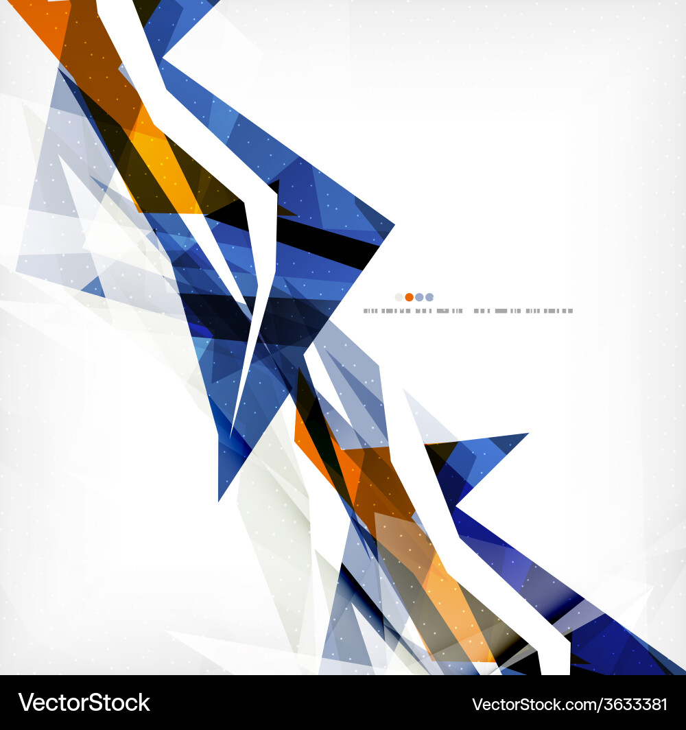 Angular geometric color shapes vector image