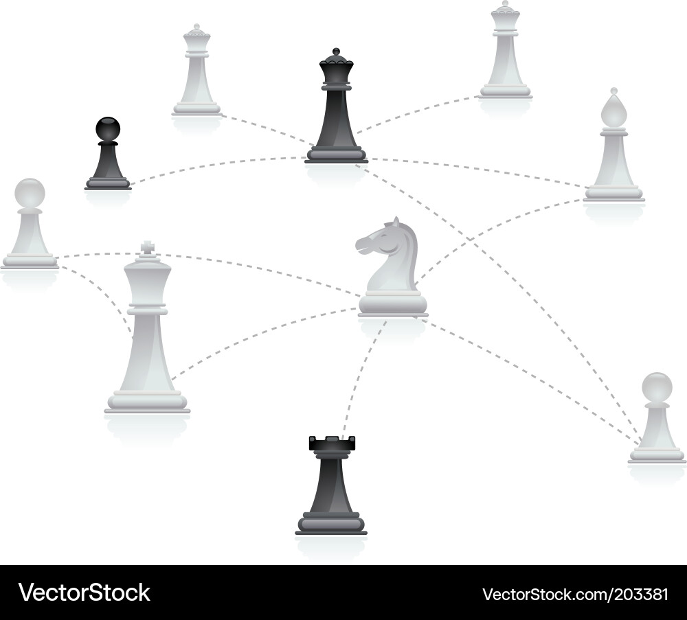 Chess Game Elements vector image