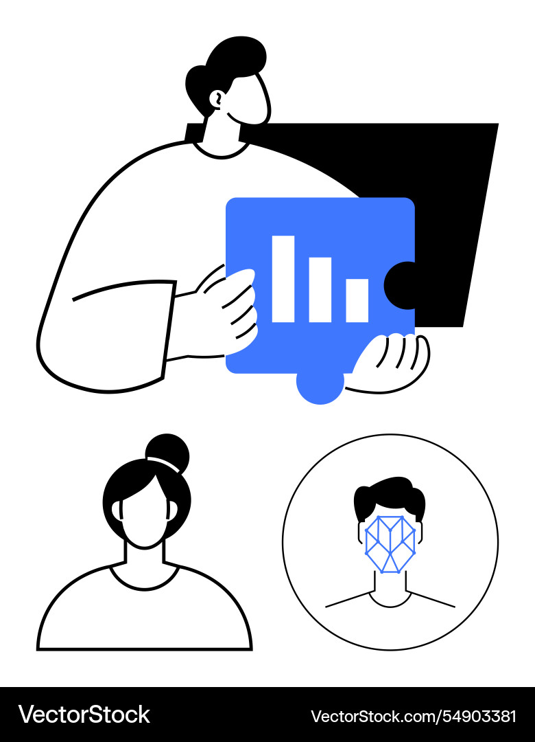 Data analysis face recognition and user Data analysis face recognition and user vector image