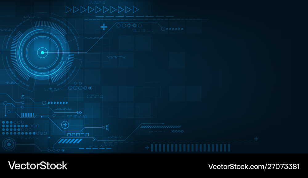 Digital operation interface vector image
