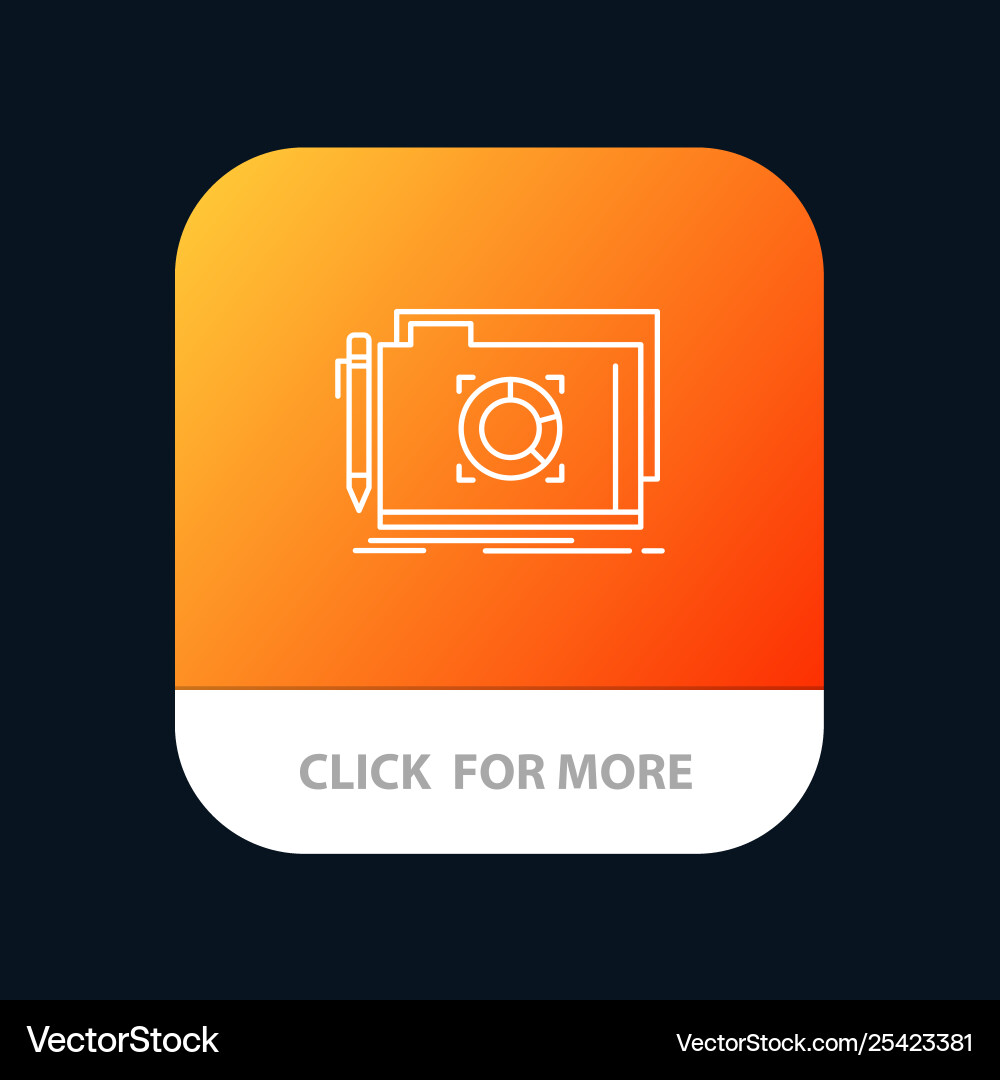 Folder lock target file mobile app button android Folder lock target file mobile app button android vector image