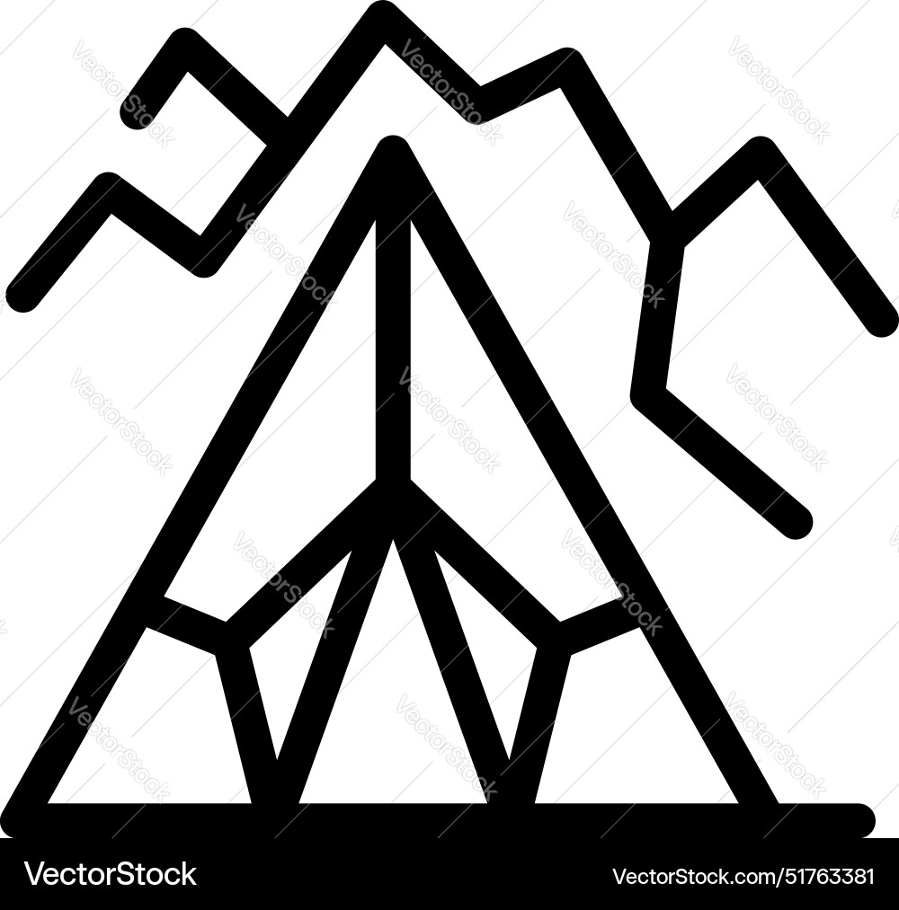Iceberg floating with cracks showing on top Vector Image