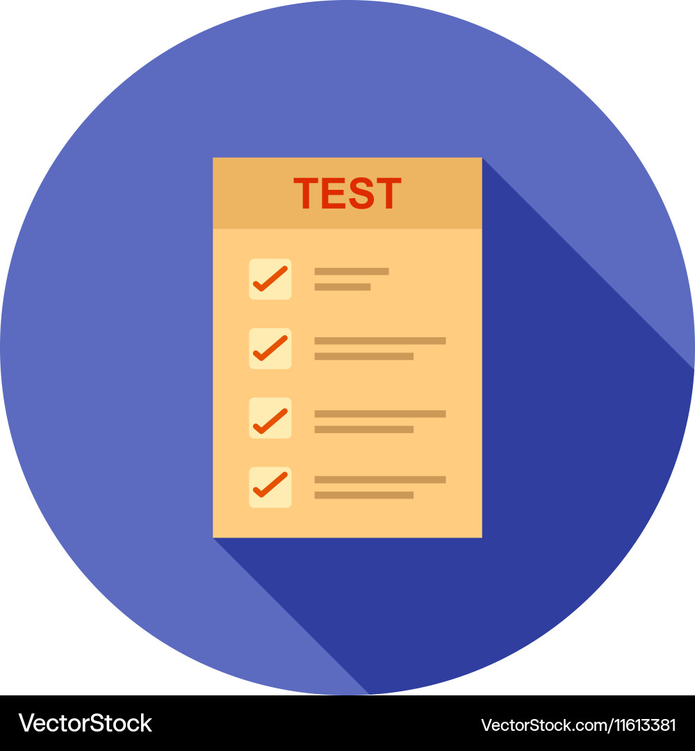 Online test Vector Image