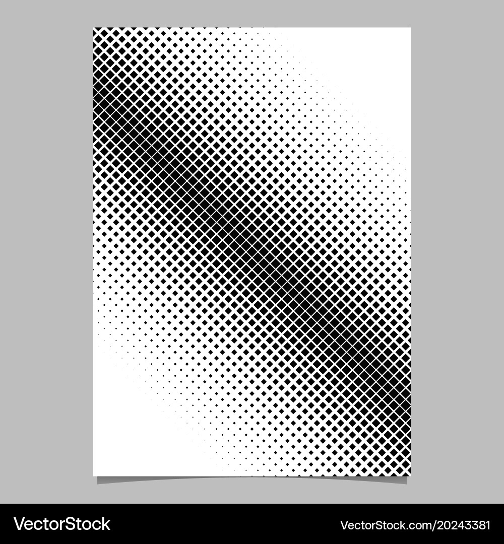Retro abstract halftone diagonal square Vector Image