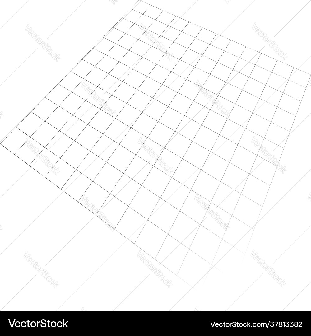 Abstract 3d grid mesh in perspective checkered Abstract 3d grid mesh in perspective checkered Vector Image